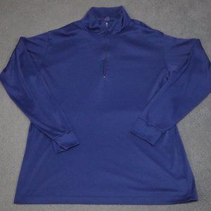 Vintage Patagonia Capilene Sweatshirt Mens Size XL Blue 1/2 Zip Stand Up Collar